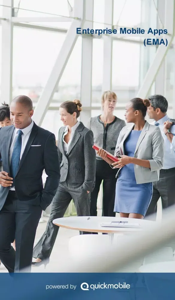 Capturas de tela do Enterprise Mobile Apps (EMA)