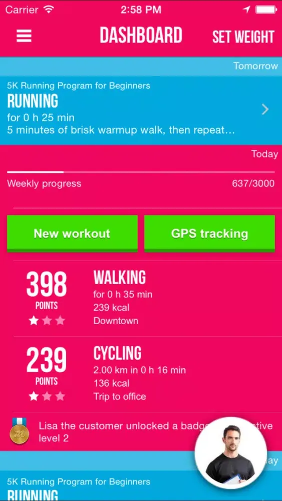 Motivade Fitness Tracker - Includes 5K & 10K running programs for beginners स्क्रीनशॉट