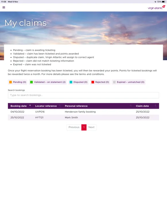 Virgin Atlantic Sky High Club iPad  Screenshots