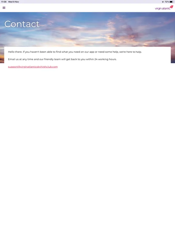 Virgin Atlantic Sky High Club iPad  Screenshots