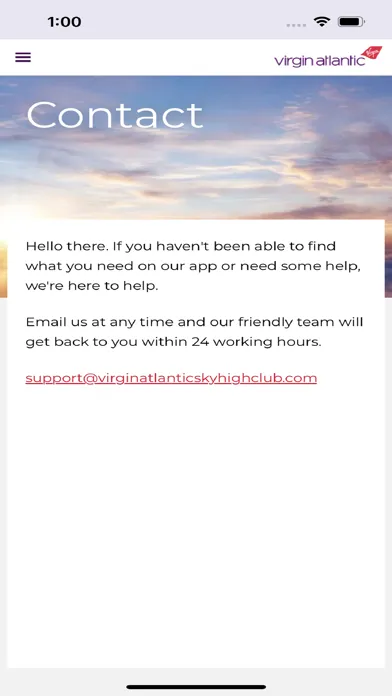 Virgin Atlantic Sky High Club Screenshots