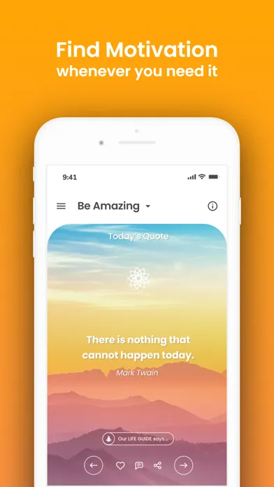 Capturas de tela do Daily Motivational Quotes App