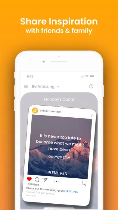 Capturas de tela do Daily Motivational Quotes App