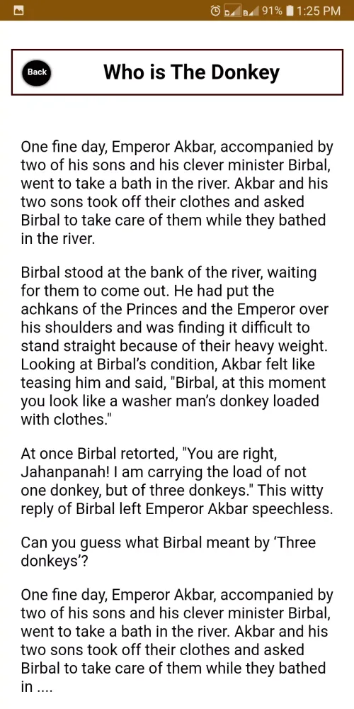 Akbar Birbal Moral Stories スクリーンショット