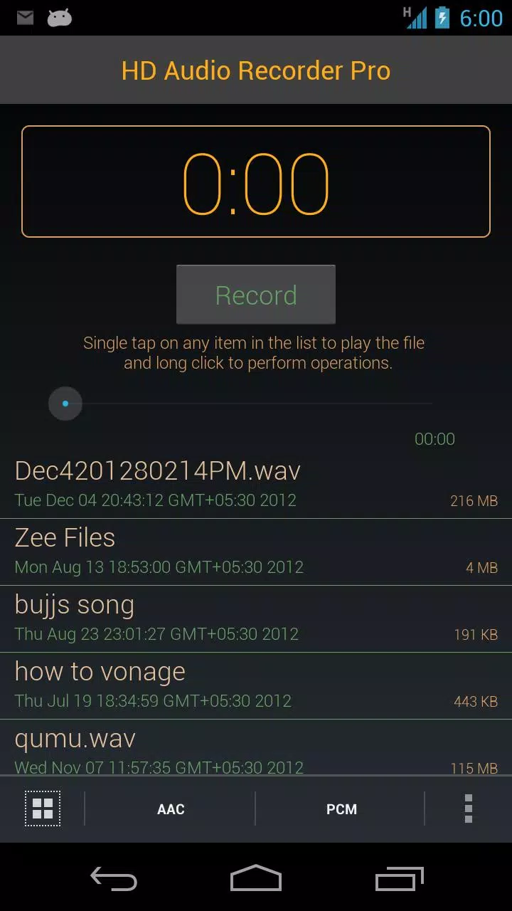 HD Audio Recorder Pro Screenshots1
