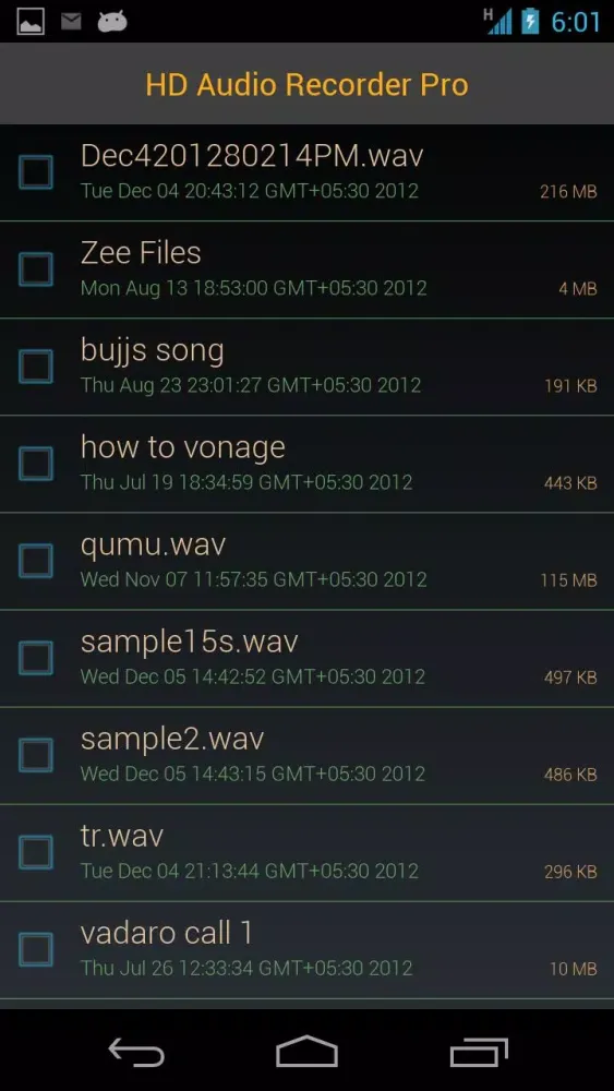 HD Audio Recorder Pro应用截图