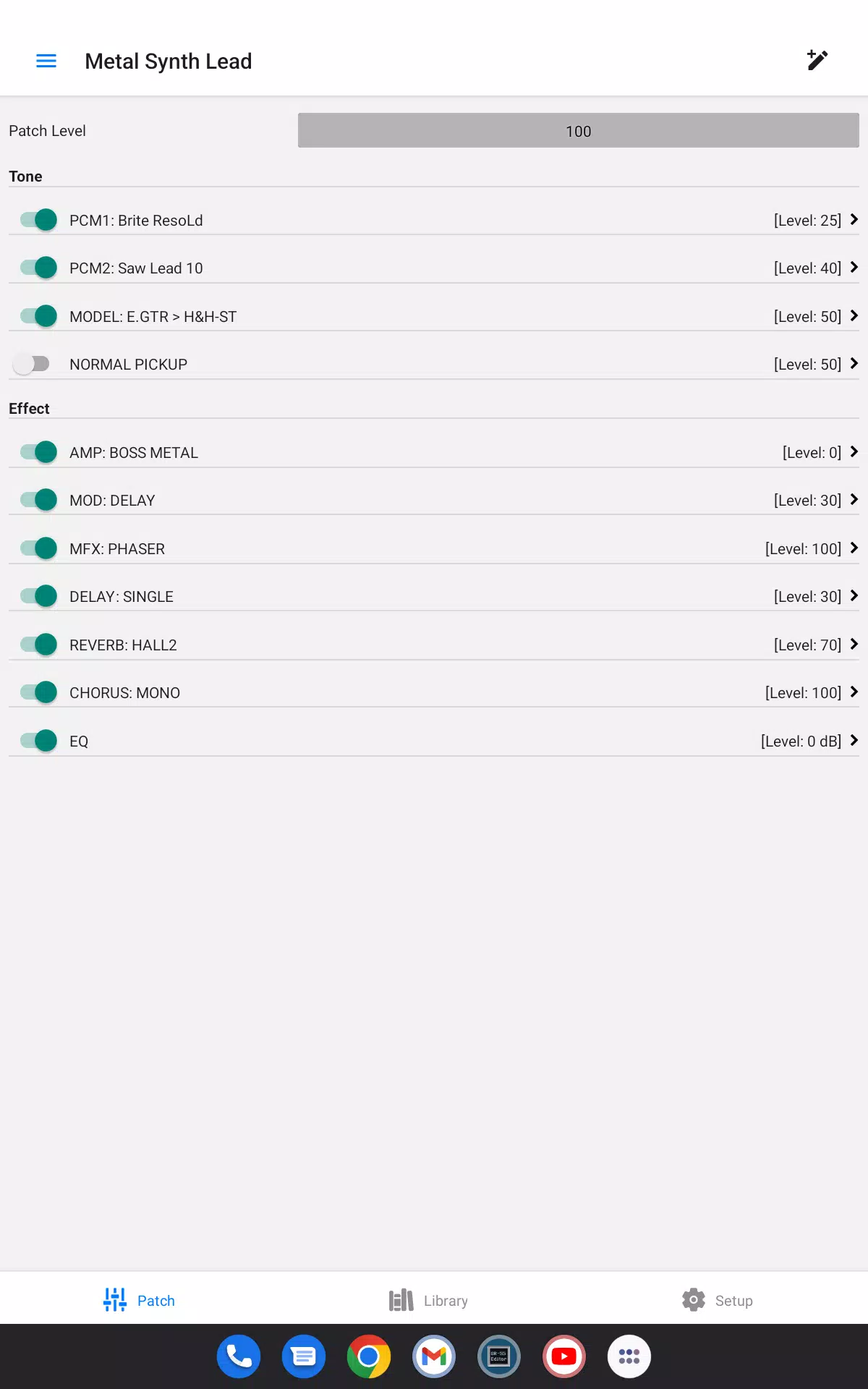 GR-55 Editor Screenshots