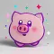 Charlie Pig's facial sticker