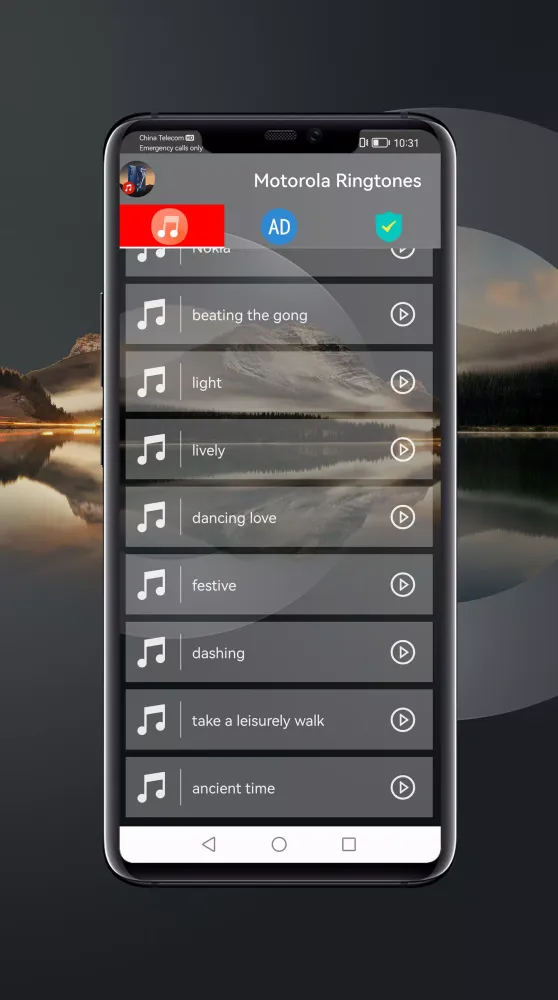 Скриншоты Moto Phone Ringtone