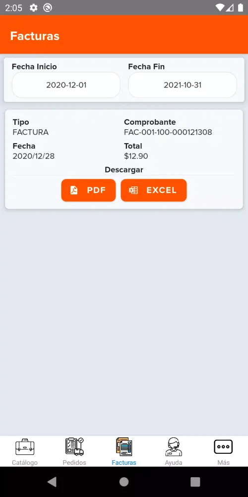 Ảnh chụp màn hình của Moxal Distribuidor
