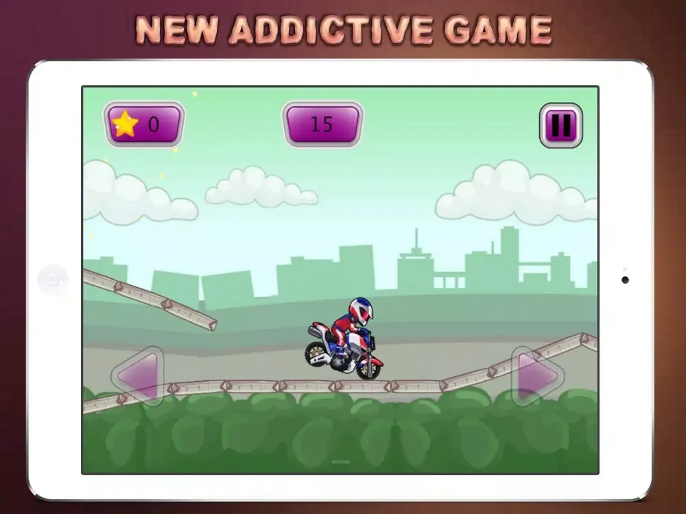 Zrzuty ekranu Motorbike Risky Road iPad 