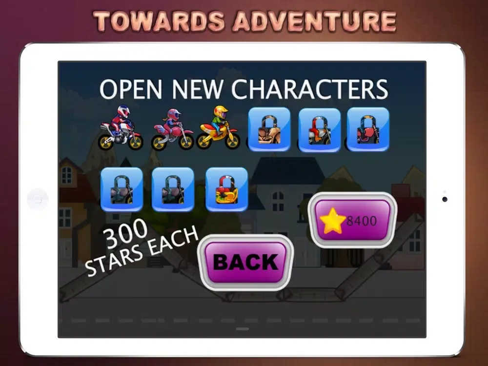 Zrzuty ekranu Motorbike Risky Road iPad 
