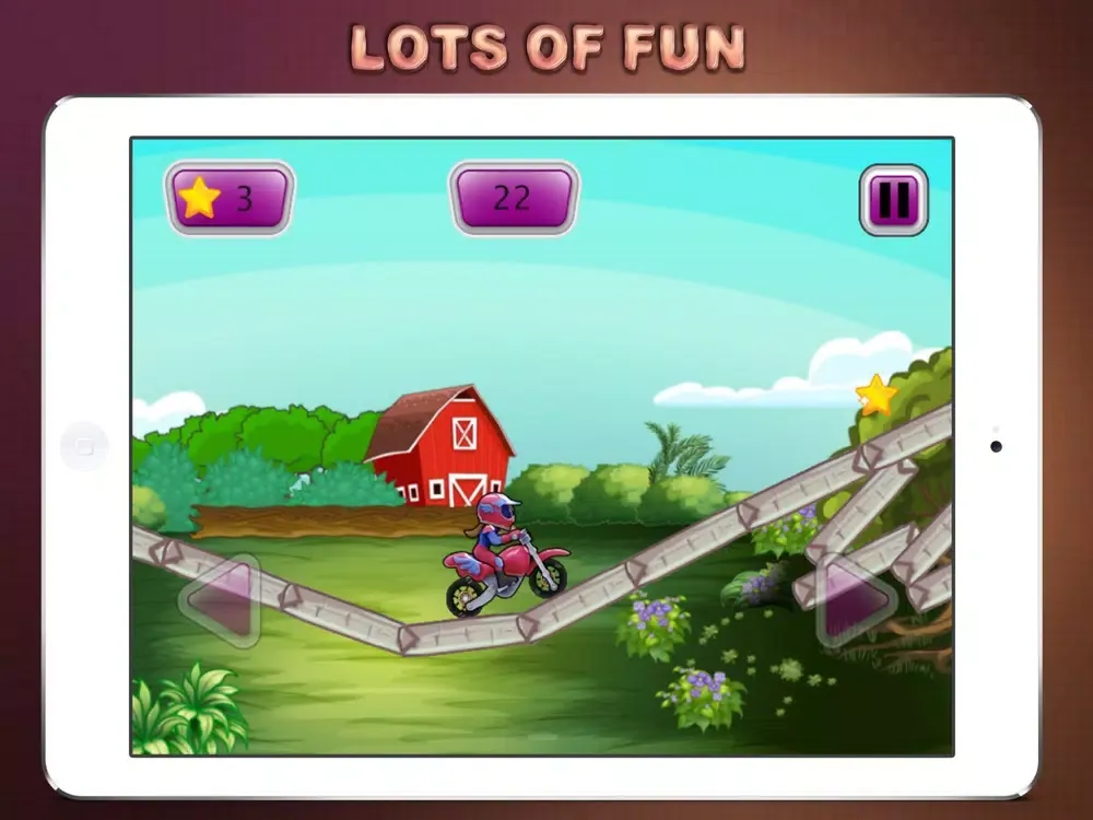 Zrzuty ekranu Motorbike Risky Road iPad 