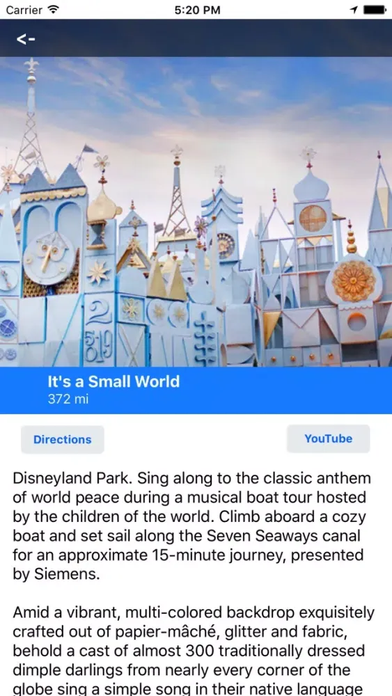 Tangkapan skrin MotorCo Guide: Disneyland