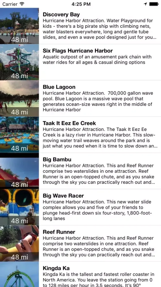 Capturas de tela do VR Guide: Six Flags, Great Adv