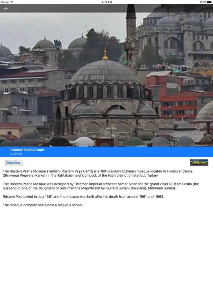 Captures d'écran de VR Guide: Istanbul iPad 