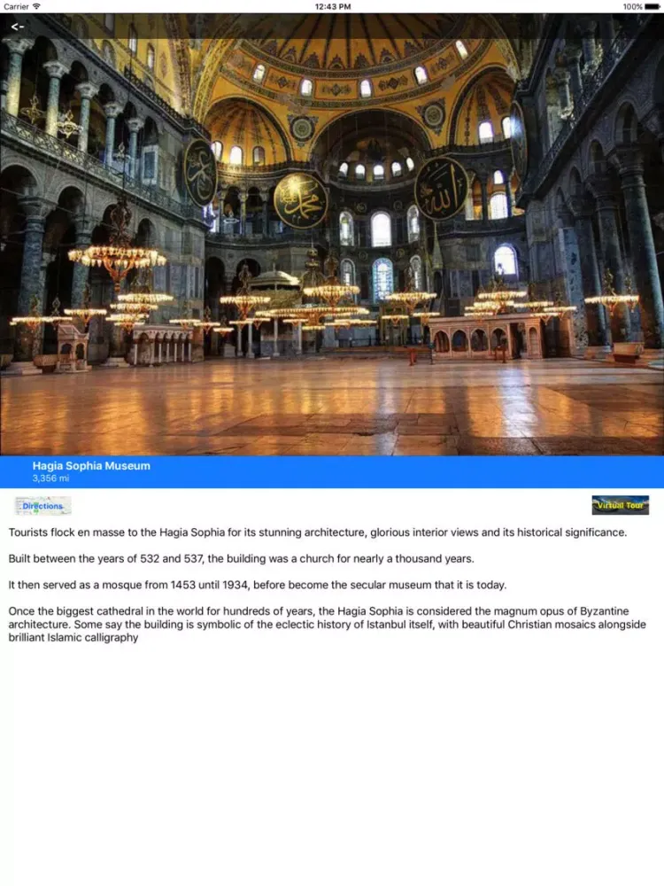 Captures d'écran de VR Guide: Istanbul iPad 