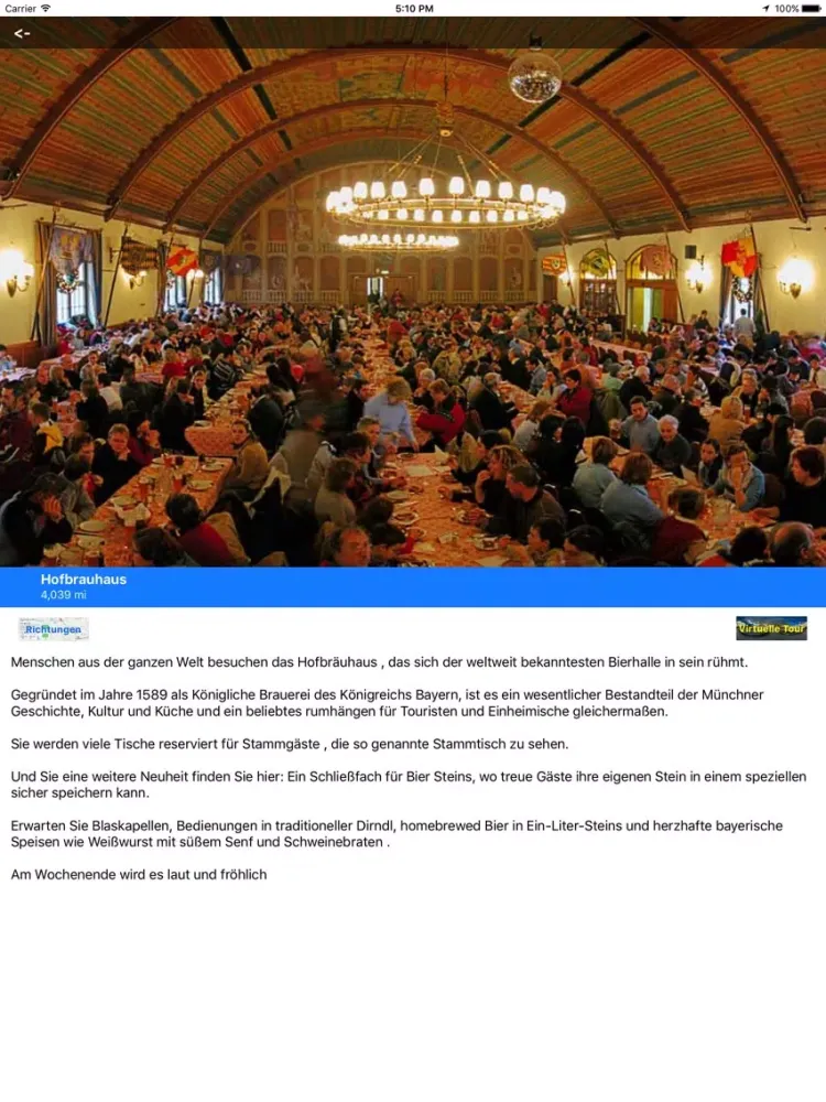 تصاویر VR Führer: Münchner Bierhallen iPad 