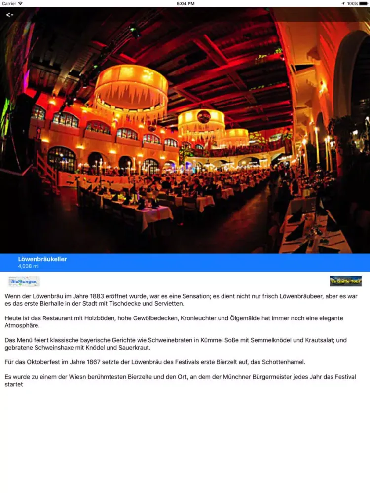 تصاویر VR Führer: Münchner Bierhallen iPad 