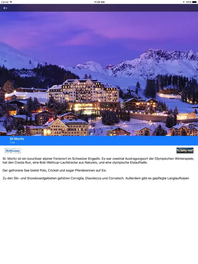 VR Furher: Schweizer Alpen iPad  스크린샷