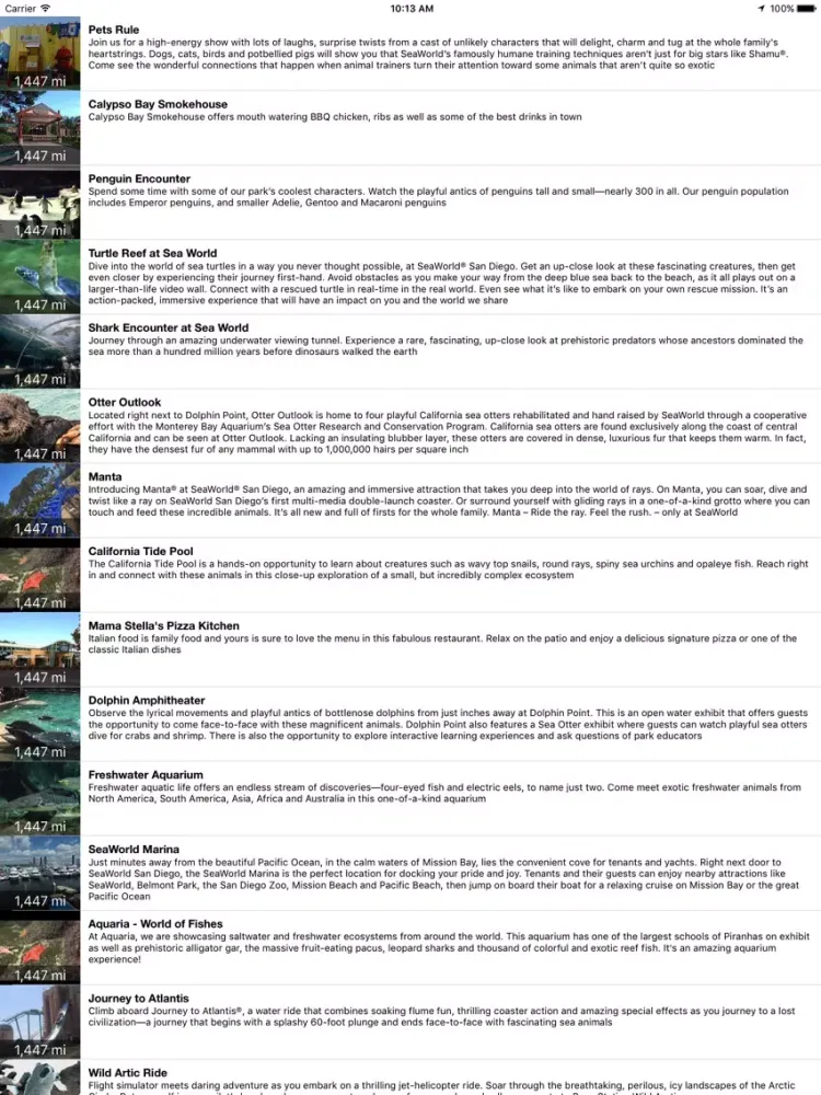 Ảnh chụp màn hình của VR Guide: SeaWorld San Diego iPad 