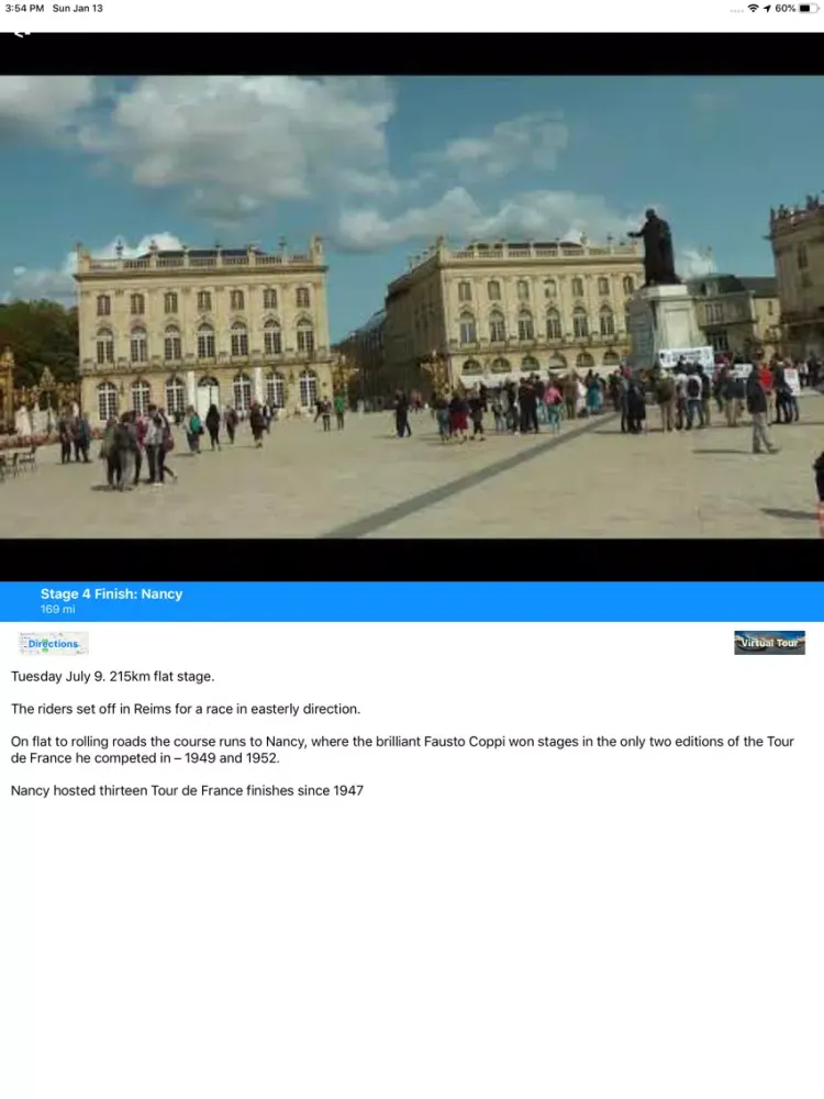 Capturas de tela do VR Guide: Tour de France 2019 iPad 
