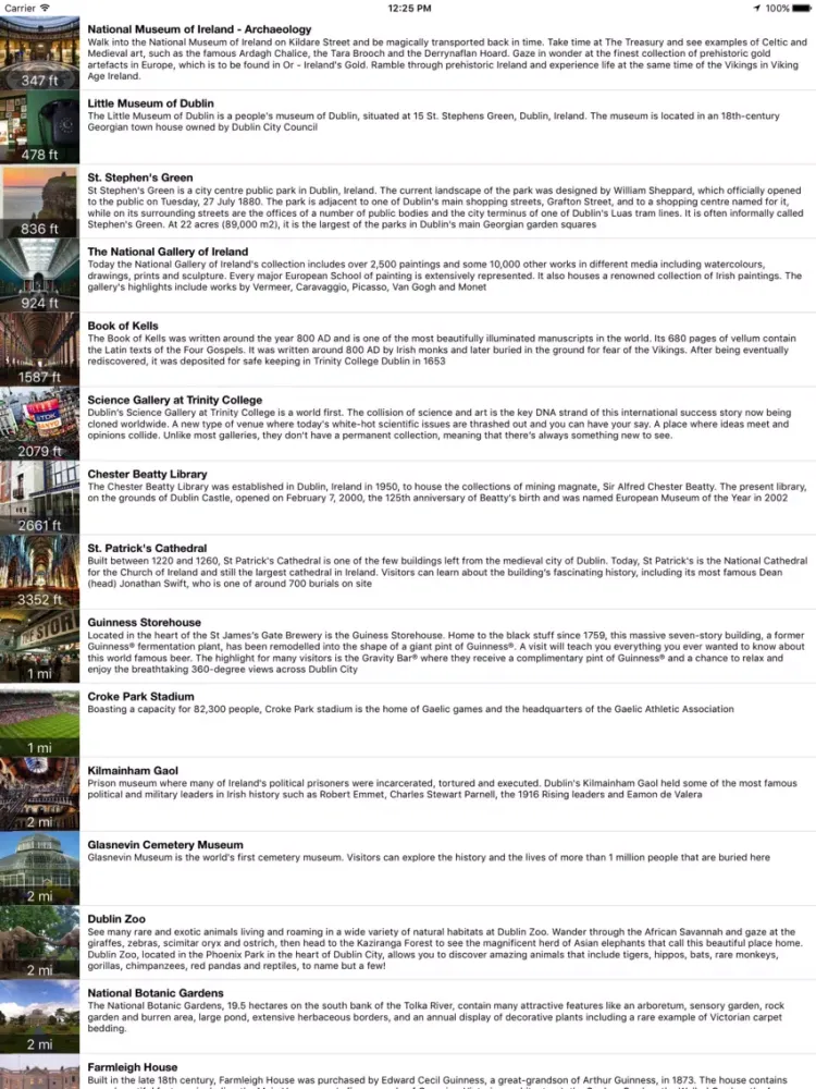 ภาพหน้าจอของ VR Guide: Dublin iPad 