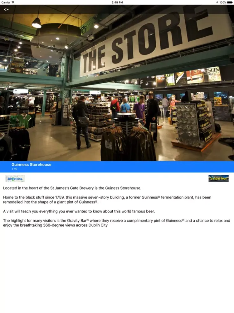 ภาพหน้าจอของ VR Guide: Dublin iPad 