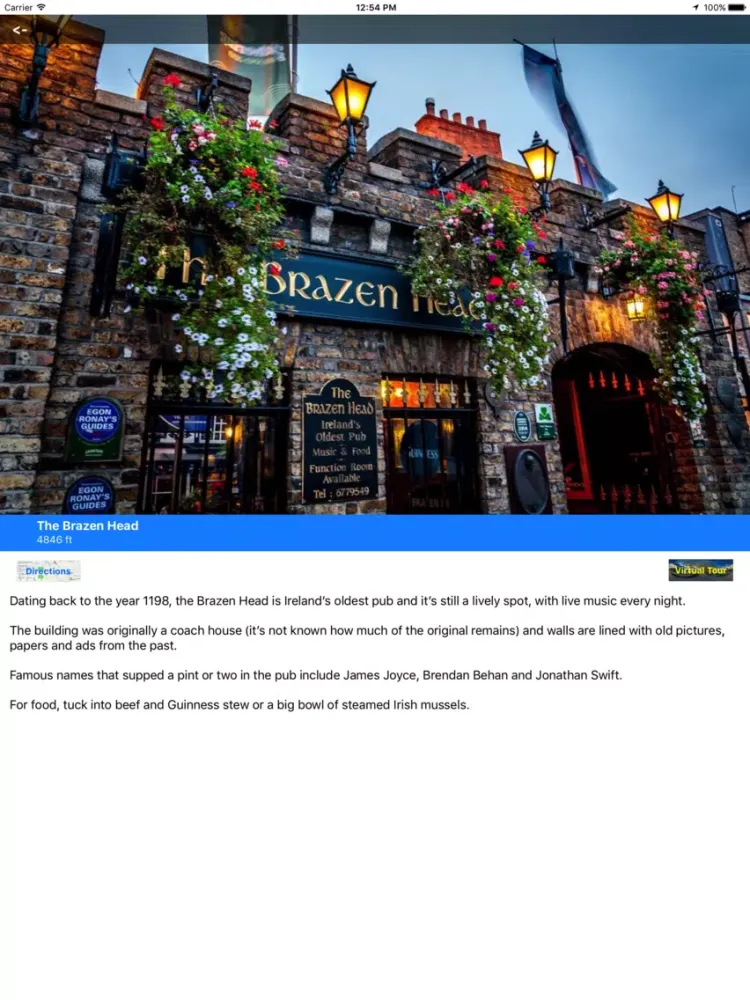 ภาพหน้าจอของ VR Guide: Dublin iPad 