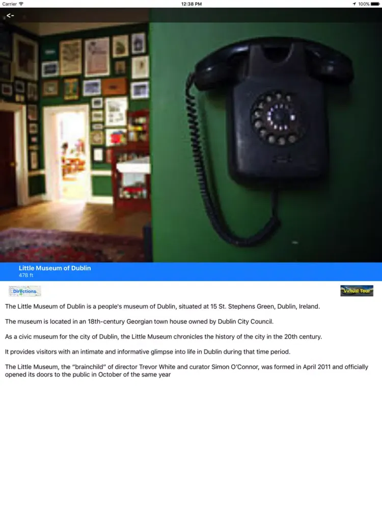 ภาพหน้าจอของ VR Guide: Dublin iPad 