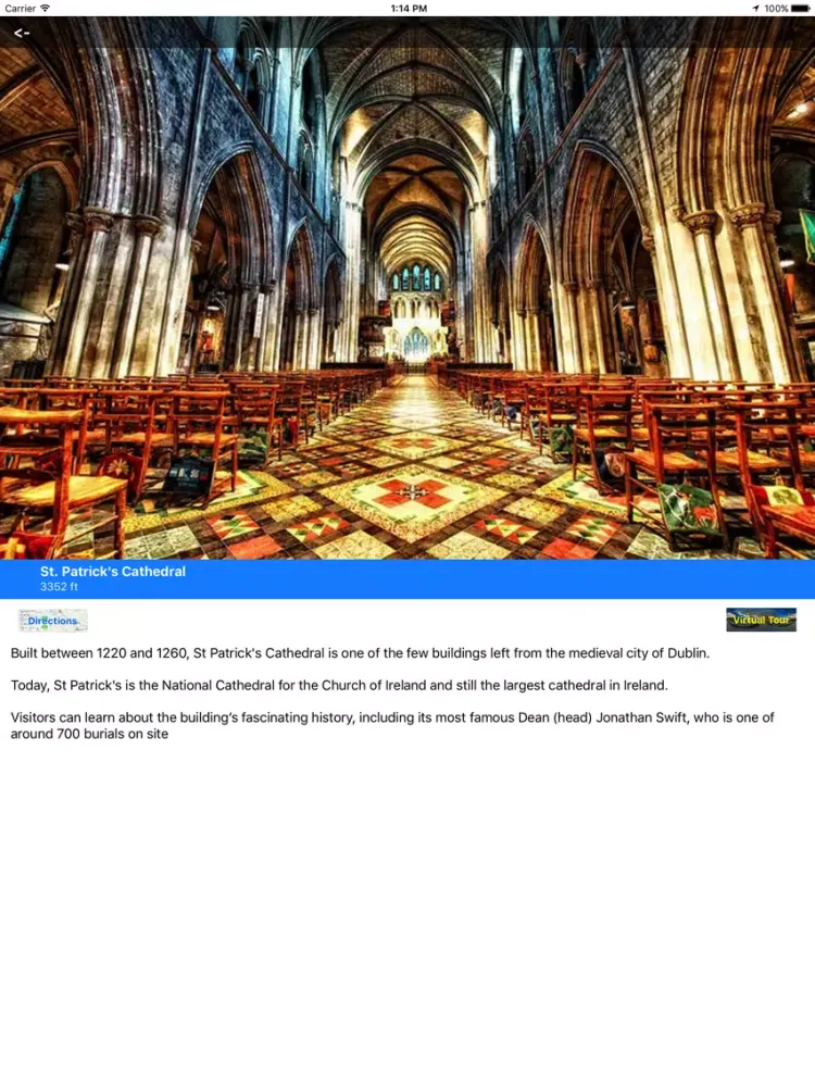 ภาพหน้าจอของ VR Guide: Dublin iPad 