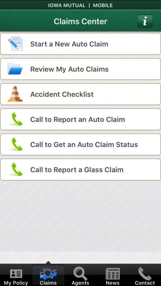 Capturas de tela do Iowa Mutual Mobile