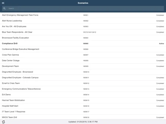 VESTA Communicator Mobile iPad  スクリーンショット