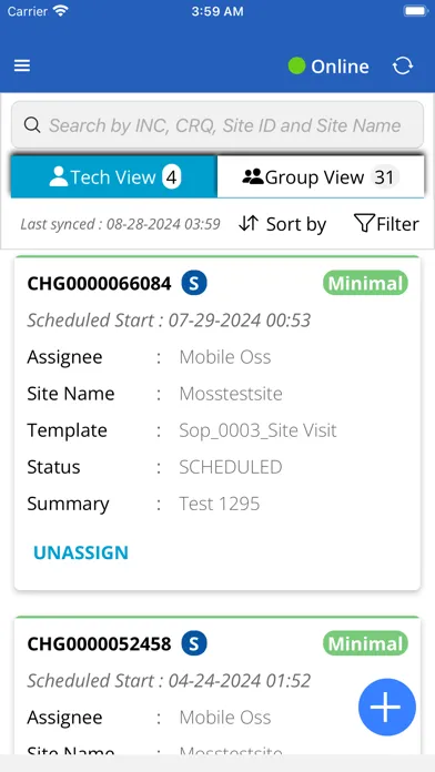MobileOSS Ekran Görüntüleri