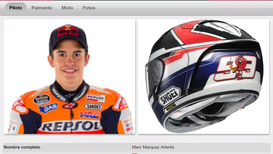 Tangkapan layar Motociclismo GP