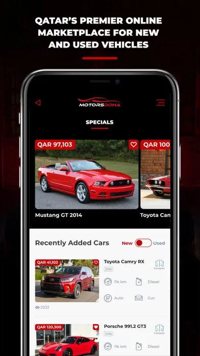Tangkapan skrin Motors Doha