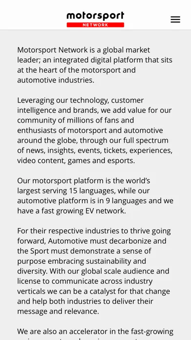 Motorsport Network Connect স্ক্রিনশট