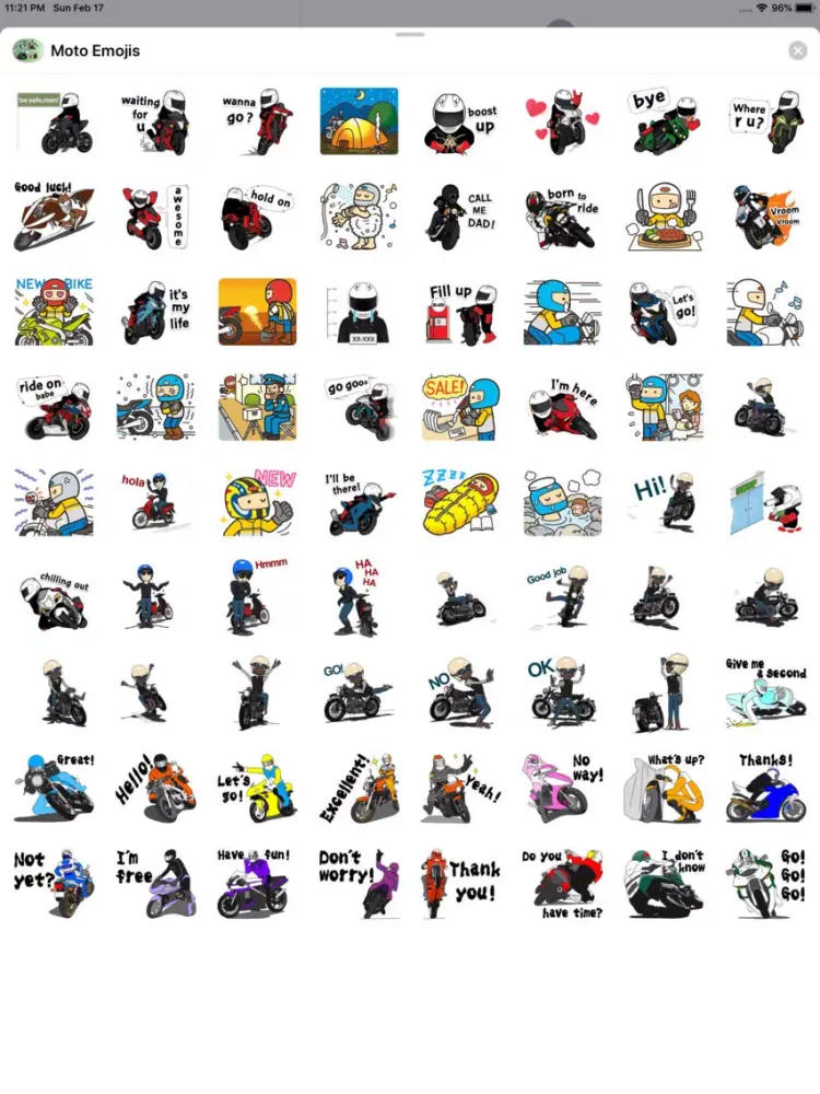 Moto Emojis iPad  Ekran Görüntüleri
