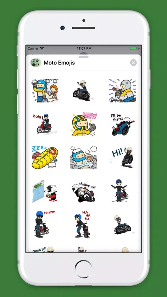 Moto Emojis Ekran Görüntüleri