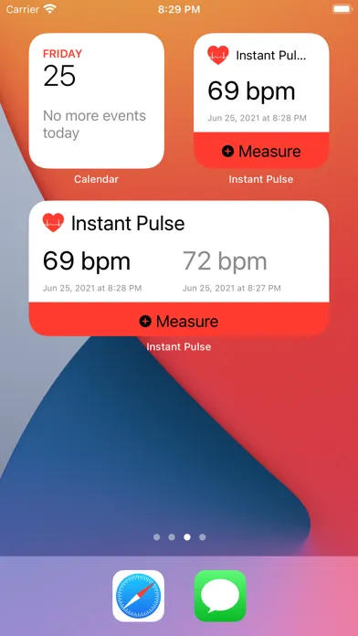 Tangkapan skrin Instant Pulse