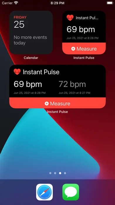 Tangkapan skrin Instant Pulse