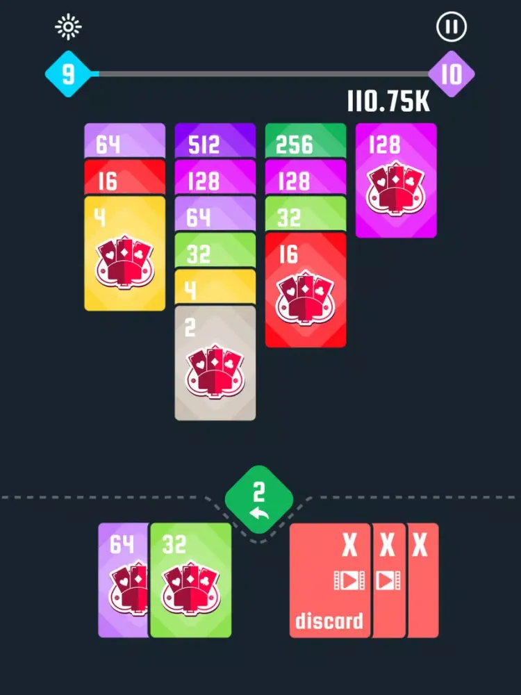 Tangkapan skrin 2048! Solitaire iPad 