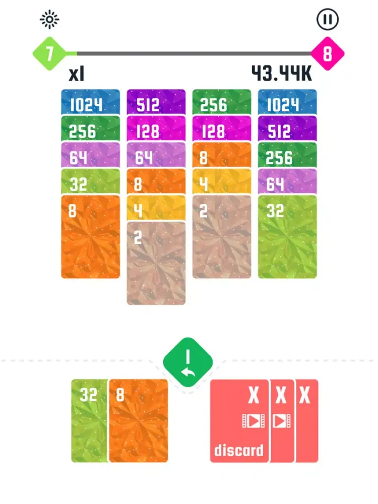 Tangkapan skrin 2048! Solitaire iPad 