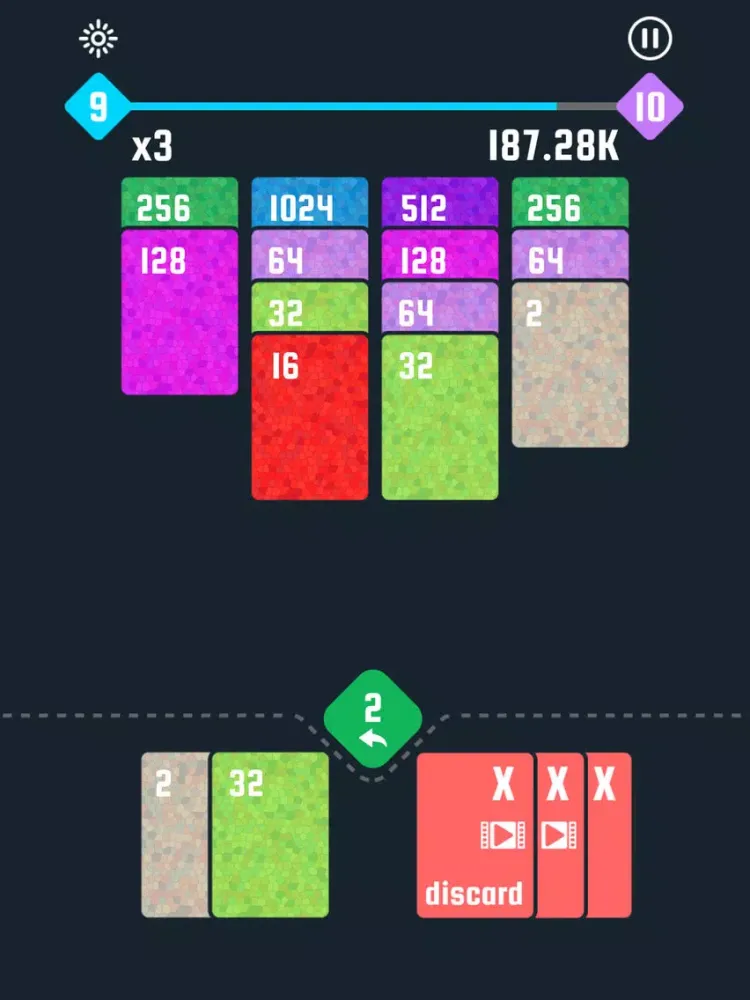 Tangkapan skrin 2048! Solitaire iPad 