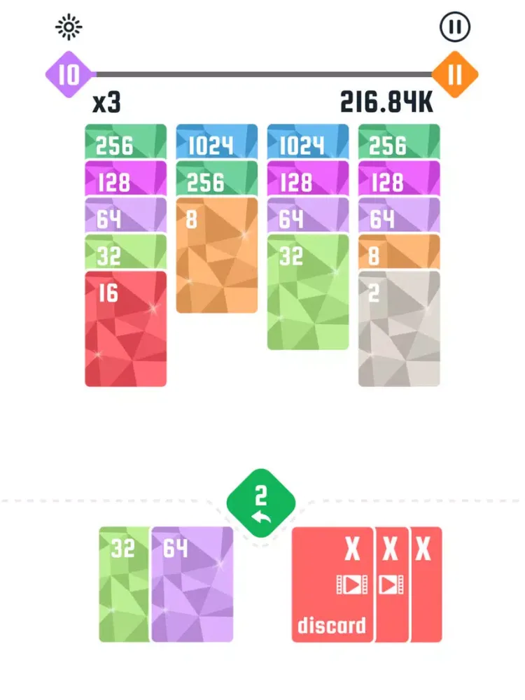 Tangkapan skrin 2048! Solitaire iPad 