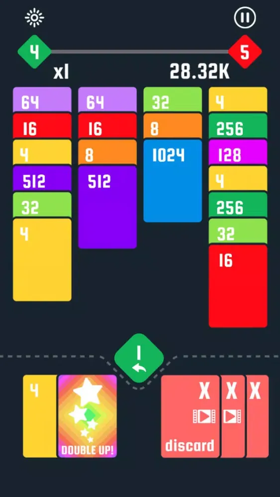 Tangkapan skrin 2048! Solitaire