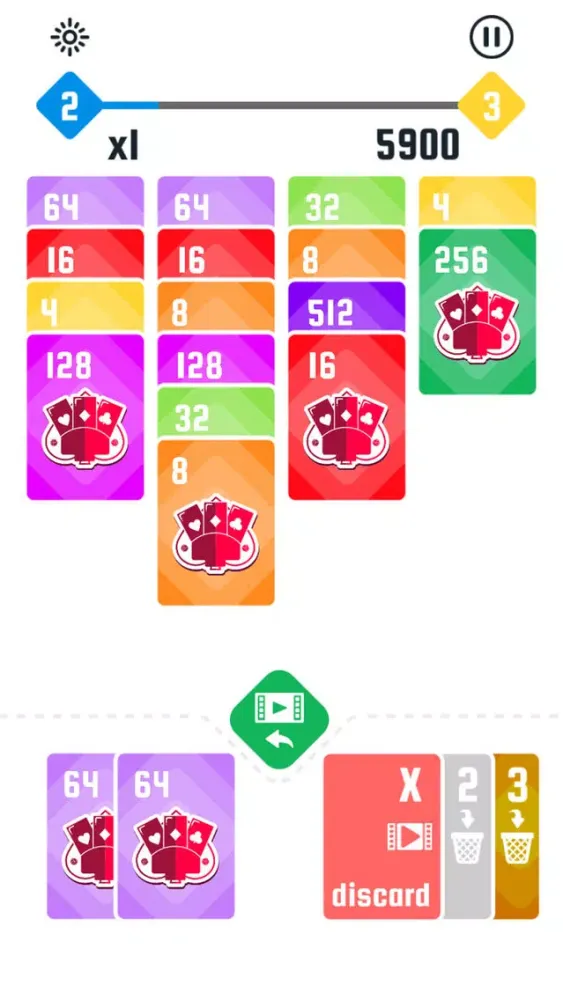 Tangkapan skrin 2048! Solitaire