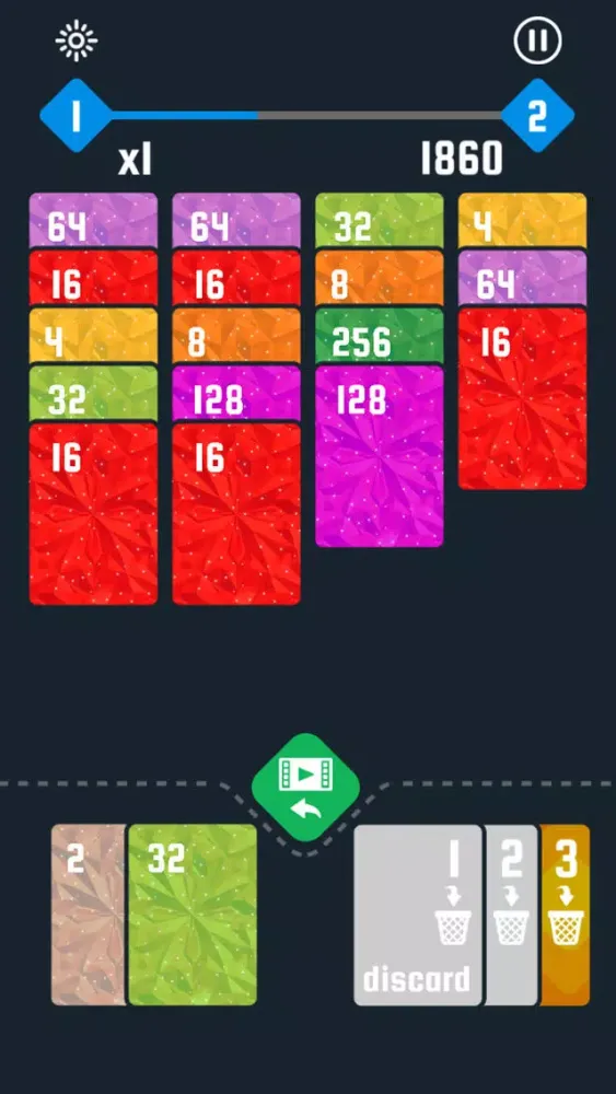 Tangkapan skrin 2048! Solitaire