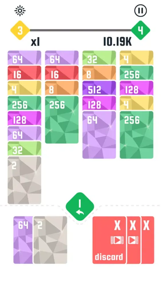 Tangkapan skrin 2048! Solitaire