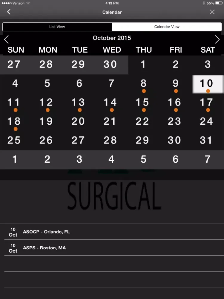 HK Surgical iPad  سکرین شاٹس